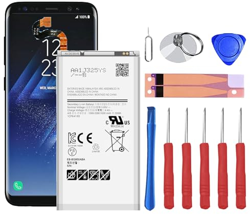 Akku für Samsung Galaxy S8,[5000mAh] Li-Polymer EB-BG950ABE Ersatzakku mit Hoher Kapazität Handy-Akku für Samsung Galaxy S8 G950 G950F mit Professionellem Toolk