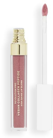 Revolution Pro Vegan Kollagen Peptid High-Shine Lipgloss, Nährt, Polstert Auf & Hydriert Lippen Mit Hyaluronsäure & Vitamin E, Stripped