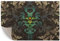 murando - Vinyl Teppich 120x80 cm - PVC Küchenteppich für Wohnzimmer Schlafzimmer Outdoor Läufer Küche Vinylteppich Dünn rutschfest Balkonteppich Design Grüne Blumen Muster f-A-0190-bi-b