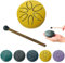 Rain Drum for Outside, Rain Drum For Outside When It Rains, Rain Drum Instrument for Outside, Outside Musical Rain Drum For Garden, Mini Handpan Drum (Yellow)