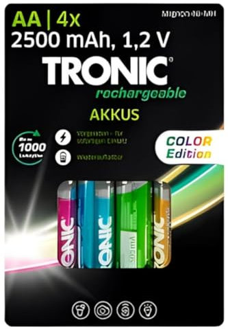 Tronic Micro-NI-MH - Set di 4 batterie ricaricabili (AA)