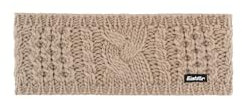 Eisbär Stirnband Damen Afra Beige - Merino Headband für Frauen - Haarband mit Fleece schützt vor Kälte und Wind - Haube gefüttert weich warm aus Österreich