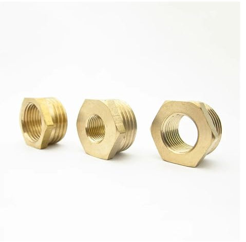 NHKSFBLQ 1pc M10 M14 M20 Metric Male to Female Thread Brass Reducer Bushing Reducing Pipe Fitting Coupler Connector Adapter(NO6)