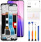 Pantalla LCD para Realme Note 50 RMX3834 Pantalla LCD para Realme Note 50 RMX3834 Digitalizador Pantalla táctil Kit de piezas de repuesto de montaje completo (6.75 pulgadas, negro con marco)