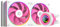 ID-COOLING FX240 INF Pink Edition 240mm Liquid CPU Cooler, AIO Cooler with ARGB Infinity Mirror Effect, 2x120mm Daisy-Chained Fans Low-Noise Operating 29.9dB(A) Max., Intel & AMD Compatible