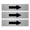 Slimline Aluminium Arrow Sign from ViroDisplay® – Brushed Silver 200 x 50mm – Durable Printed Surface – Self-Adhesive Fixing (3)
