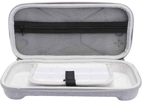 Haofun Tasche Kompatibel mit Nintendo Switch 2, Textilmaterial Schützende Hülle, Harte Tragbare Reisetasche mit Mehr Platz mit Aufbewahrung für Konsole und Anderes Zubehör - Grau