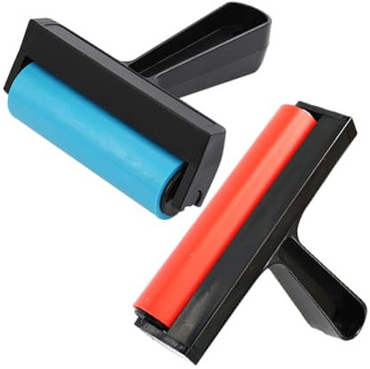 SHINEOFI 2stücke DIY Malerei Gummi Roller Werkzeug Kunst Roller Werkzeug Für Drücken Perlen Kreative Kunstprojekte