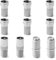 10Pcs F Type Coaxial Cable Connectors TV Aerial Sealed Screw On Twist Lock RG6 Coupling Socket Adapters for Satellite TV/Sky/Virgin Media(Silver)