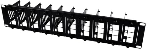 GeeekPi 19 inch 2U Rack Mount for Raspberry Pi 5/4B/3B+/3B, with Removable Front Brackets, Compatible with 19 inch Server Cabinets