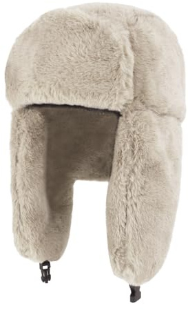 FakeFace Herren Damen Fliegermütze Warm Trappermütze Trapper Hut Wintermütze mit Ohrenklappen Winddicht Russische Mütze Fellmütze Skimütze Dicker Fleece Bombermütze Skimütze