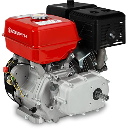 Motore a benzina EBERTH 13 CV 9,56 kW Motore stazionario Kart Drive frizione a bagno d'olio, albero Ø 22 mm, motore a 4 tempi, 1 cilindro, cilindrata 389 ccm, raffreddato ad aria avviamento a strappo