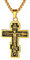 FaithHeart vergoldete Kette mit Kreuz Jesus Anhänger Herren Jungen Russisch Orthodoxes Kreuz Anhänger für Männer Damen Amulett Schmuck…