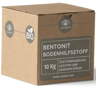 Bentonit Garten Bodenverbesserer 10 Kg für ca. 300 m² - Bodenaktivatoren zur Verbesserung von Sandböden - Bentonit Pulver für Garten