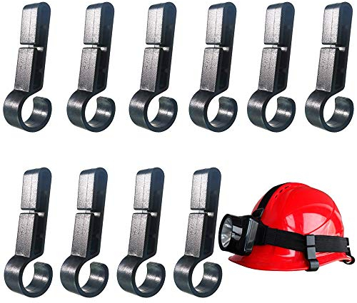 10 Helmet Clips for Hard Hat, Easily Mount Headlamp on Narrow-Edged Helmet