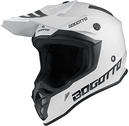 Bogotto V332 Motocross Helm, weiß, M