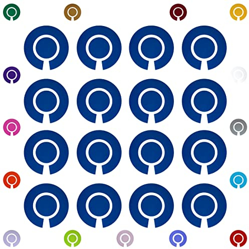 Acclaim Lawn Bowls Identification Stickers Markers Standard 5.5 cm Diameter 4 Full Sets Of 4 Self Adhesive Plain Colours (Royal Blue)
