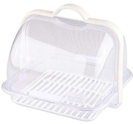 Yardwe Stay Fresh Expanding Bread Keeper, Commercial Bread Display Basket with Roll Top Hygiene Cover for Breakfast Bars, Coffee Bars, Cafes and Market Stalls
