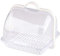 Yardwe Stay Fresh Expanding Bread Keeper, Commercial Bread Display Basket with Roll Top Hygiene Cover for Breakfast Bars, Coffee Bars, Cafes and Market Stalls
