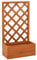 vidaXL Fioriera con Traliccio Arancione 50x25x90 cm Massello di Abete