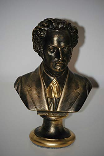 Frederic Chopin Büste Komponist Musik Statue Klavier NEW-110