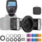Godox MF12 MF12-K2 Macro Flash w/Xpro-C Trigger Off-Camera TTL Flash Speedlite 12W, 2.4G Wireless Control, TTL/M Mode, Built-in 3.7V/6.29W Lithium Battery, Compatible with Canon