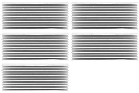 Aluminium Großer Kühlkörper 40 x 20 x 100 mm Heatsink Weiß Finnen Kühlkörper Modul Kühler Wärmeradiator Board Kühlung Ableitende Teile Heatsink 40 für PCB Board LED Motherboard 5Pcs