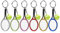 Tennis Schlüsselanhänger, 6 Stück Kunststoff Chain Schlüssel Anhänger Keychain Schlüsselanhäng Kreativer Mini Tennisball Geschenke Farblich Unisex Sortiert Mädchen Geschenk Schlüsselringe Mit Ball