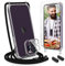 UYMO Handykette Hülle mit Band Für iPhone 14 Pro 6.1 - Necklace Transparent Handyhülle Case mit Schnur Abnehmbar,Schutzhülle zum Umhängen Kordel, Schwarz