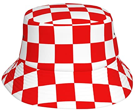 AOOEDM Königreich Kroatien Fischerhut Sommer Strand Outdoor Fischer Erwachsene Unisex Kappe Sonnenhut Packbar
