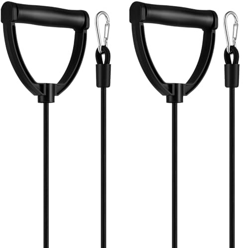 Garneck 1paar Stepper Widerstandsband Mit Griff Fitness Zubehör Für Effektives Training Ergonomische Zugseile Für Zuhause Und Unterwegs