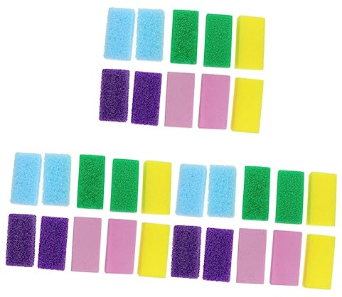 FRCOLOR 45stücke Pu Fußpeelingsteine Bimssteine Entfernung Von Hornhaut Und Abgestorbener Sanfte Fußpflegewerkzeuge Bunten Farben Für Entspannende Pediküre