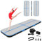 LEADZM Airtrack Matte,3m Turnmatte,Aufblasbar Fitness,Matte,Gymnastikmatte,10cm Hoch,PVC,mit Elektrischer Luftpumpe,Indoor Outdoor Fitnessraum usw (Blau)