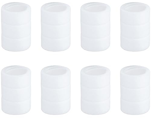 YRAKOZIN Elemento Filtrante [8 Pacchi], Adatto per Rubinetto Rotante 1080 Gradi, Materiale in Cotone PP, Finezza del Filtro 5 Micrometri, Il Ciclo di Sostituzione Consigliato è di 1 Mese