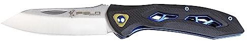 Navaja iFIELD EL29047. Diseñada en España, Navaja con cachas G10 y hoja de Acero 3cr13 de 8,8 cm. Longitud total de 20,4 cm. La herramienta perfecta para camping, pesca, caza y actividades deportivas.