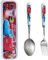 Cars Lightning McQueen Besteck, Gabel und Löffel Set Mit Besteckbox, Edelstahl Gabel Löffel, für die Verwendung zu Hause und zur Schule, Bestecksets Geschenk