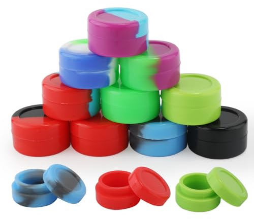 NQEUEPN 30 Stück 5ml Silikon Behälter Mini Rund, Mehrfarbig Kleine Vorratsgläser Vielseitig Einsetzbar Aufbewahrungsbehälter Kosmetik für Schmelzwachs Lebensmittel Ätherische-Öle Mini-Kunsthandwerk