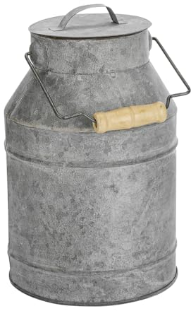 Verzinkte Deko-Milchkanne 22 cm
