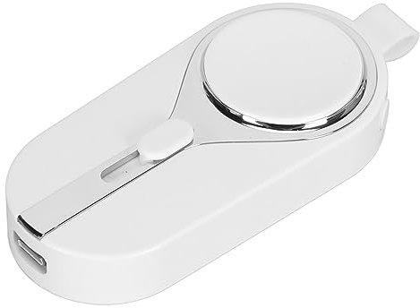 Portable Keychain Charger, 2 in 1 2000mAh Mini Portable Emergency Power Bank, Travel Keychain Charger for Watch, Smartphone, Tablet PC, Earphone (White)