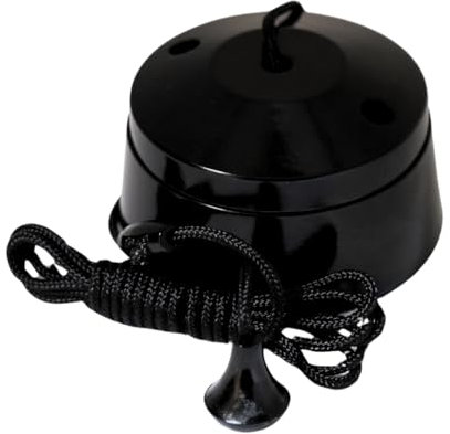 SHPELEC® Deep Black 10A 2-Way Pull Cord Switch - Stylish & Durable Electric Switch for Bathroom & Ceiling Fans (1)