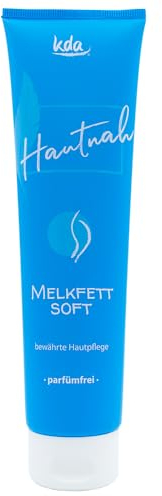 kda Melkfett soft 150 ml - Pflegecreme parfümfrei - bewährte Hautpflege Made in Germany -