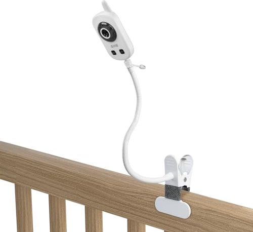 HOLACA Clip Halterung Kompatibel mit GHB UU24 Babyphone Kamera Video Baby Monitor 2,4 GHz, Babyphone Halterung für GHB Babyphone Kamera 5 Zoll 720 HD Modell 2023
