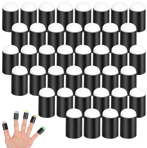 40pcs Finger Sponge Daubers, Multipurpose Finger Painting Sponge Applicators for Face Painting Card Making Stamping Drawing Project DIY Craft Chalk Ink