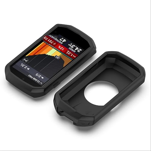 GIOPUEY Hülle Kompatibel mit Garmin Edge 1050, Silikon Stoßfeste Schutzhülle, Ultradünn Case Cover, Kein Geruch, Hülle Silikon - Schwarz