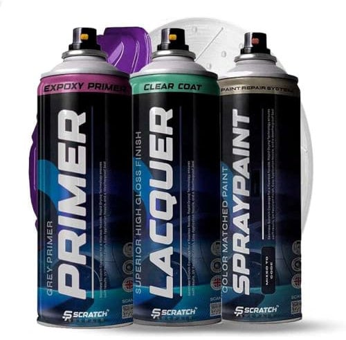 Majestic Purple Gleam Brake Caliper Paint - Drum Gloss 1K Heat Resistant Aerosol Spray 400ml - Durable High Temperature Up to 280°C Lacquer Primer for Scratch Repair (Aerosol + Lacquer + Primer)
