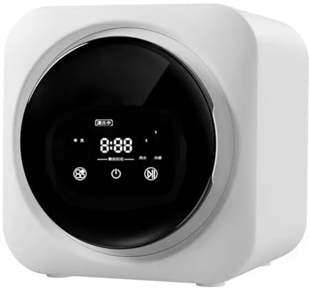 HNBYLMM Mini Lavadora, Lavadora y Secadora pequeñas, Lavadora portátil con Panel de Control LCD, Lavadora de Pared con Tambor de Acero Inoxidable, para Apartamentos, dormitorios, campe, Viajes