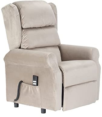 POLTRONE ITALIA Poltrona Relax Elettrica Zero Gravity 2 motori reclinazione indipendente schienale pediera Roller Carrello retrattile per spostamento utente Detraibile 19% velluto alzapersona Grigio