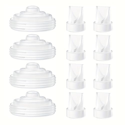 12PCS Breast Pump Parts Duckbill Valve Silicone Diaphragm Compatible with Momcozy M5 Wearable Breastpump, M5 Breast Pumps Replacement Accessories Breastfeeding Essentials Kit