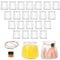 Kiswleon Lot de 24 pots à yaourt en verre transparent de 200 ml avec couvercle, petits pots à dessert, pots à confiture, avec étiquette et ficelle, petits bocaux pour jus, yaourt, confiture, céréales