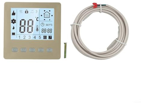 Smart Thermostat Programmable - AC 95-240V Wall Thermostats - For Gas Boiler Central Heating 24H Timer - LCD Display Home Office Hotel Thermostat